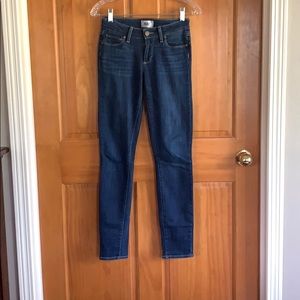 Paige dark denim skinny jeans. Size 25